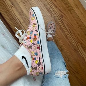 Vans x Peanuts Pink Authentic Shoes
